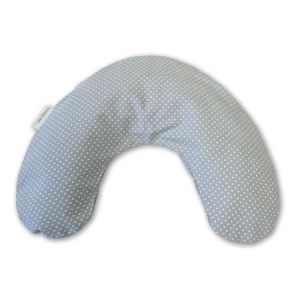 Schlaf- & Nackenkissen inkl. Bezug | reine Baumwolle | 33 Punkte grau