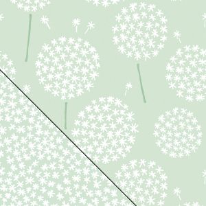 Bezug für das Yinnie | reine Baumwolle | 163 Pusteblume zartgrün