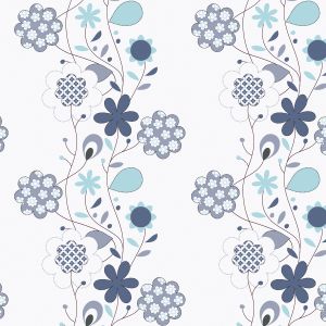 Bezug für das Original Theraline | reine Baumwolle  | 174 Blumenranken beidseitig