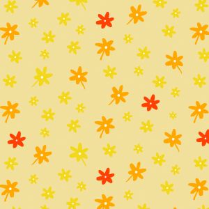 Bezug für Kinästhetikrolle groß Dessin 41 "Blümchen Gelb"