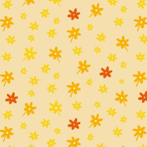 Bezug für Gekammertes Beinkissen Dessin 41 "Blümchen Gelb"