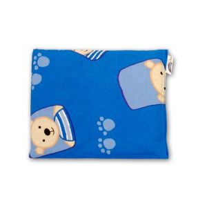 Kirschkernkissen groß | 23x26cm | 59 Footstepbär blau