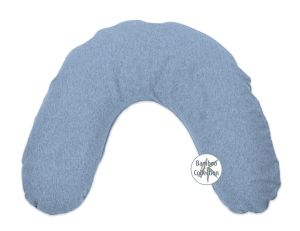 Schlaf- & Nackenkissen inkl. Bezug | Bamboo Collection | 154 Melange blau-grau