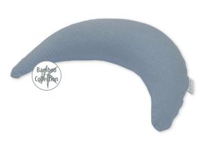 Der Bambusmond Kuschel- und Stillkissen | 154 Melange Blau-grau