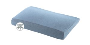 Das Kinderkopfkissen inkl. Bezug | Bamboo Collection | 154 Melange Blau-grau