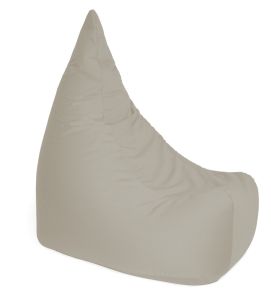 Riesensitzsack in Gondelform 300 Liter Standardperlen Lehmgrau