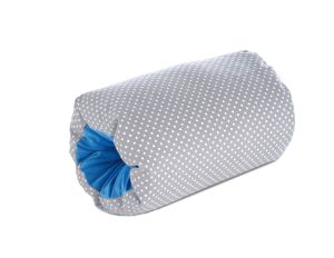 Stillrolle | reine Baumwolle | 152 grau/mittelblau